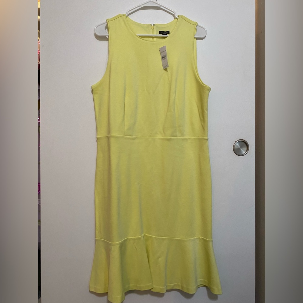Ann Taylor Sunny Yellow Midi Dress